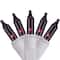 Brite Star 100ct. Purple Mini Icicle Christmas String Lights with White Wire
